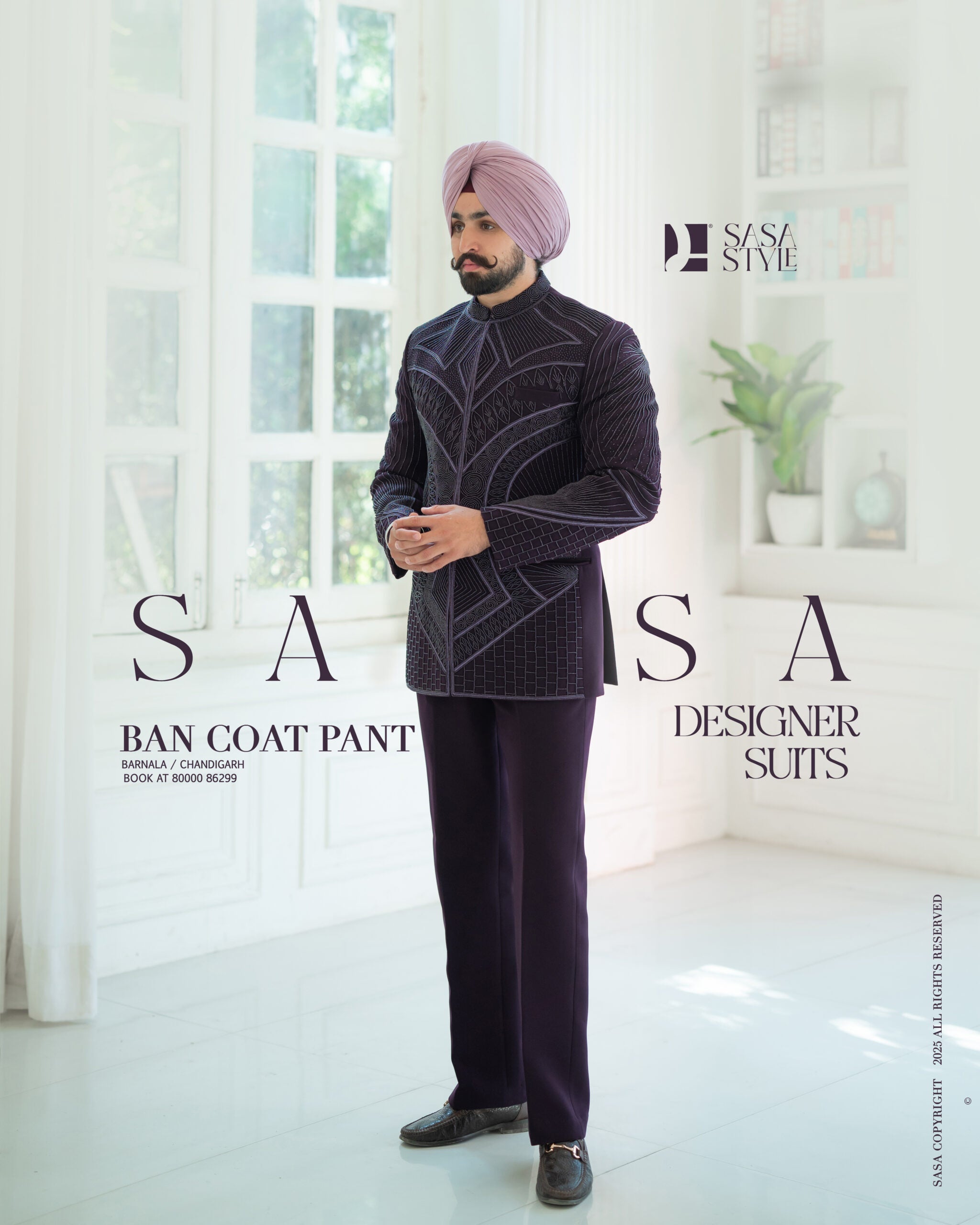 Wine Ban Coat Pant
