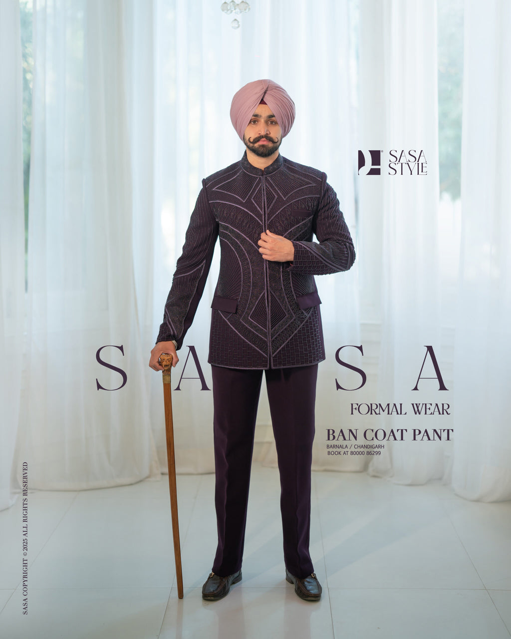 Wine Ban Coat Pant