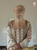 Dusty Peach Embellished Sehra