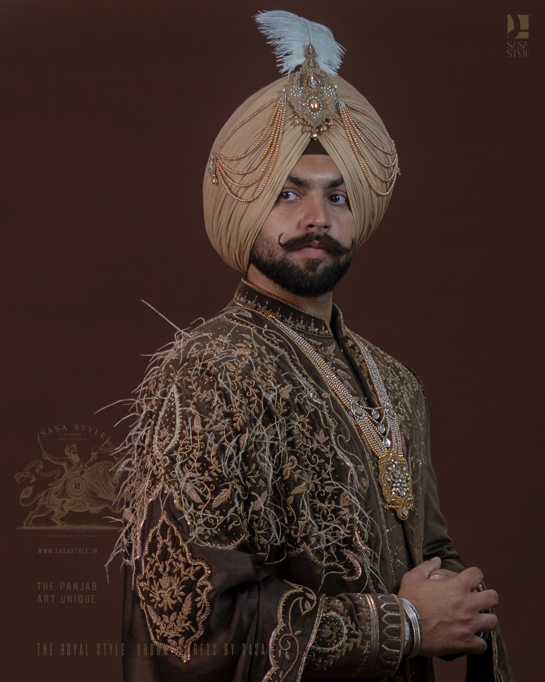 Royal Golden Pearl Kalgi