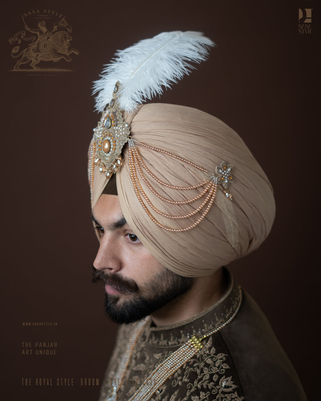 Royal Golden Pearl Kalgi
