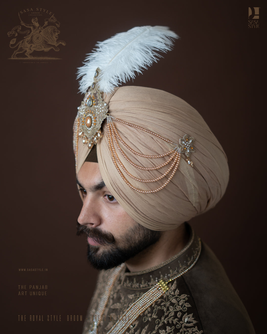 Royal Golden Pearl Kalgi
