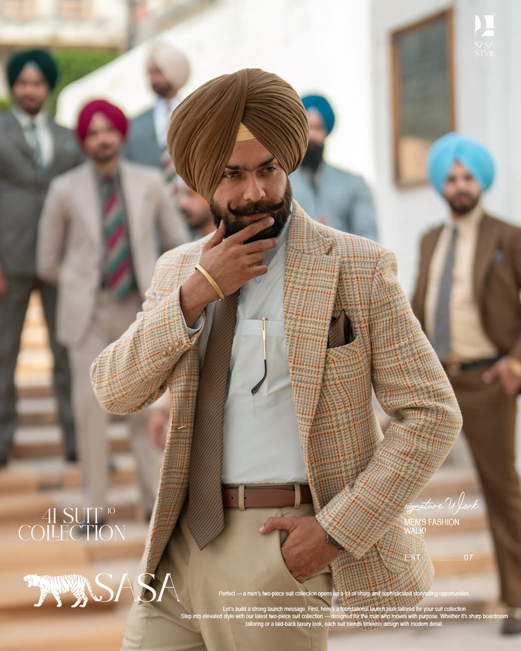 Brown Pagg, Tie and Pocket square