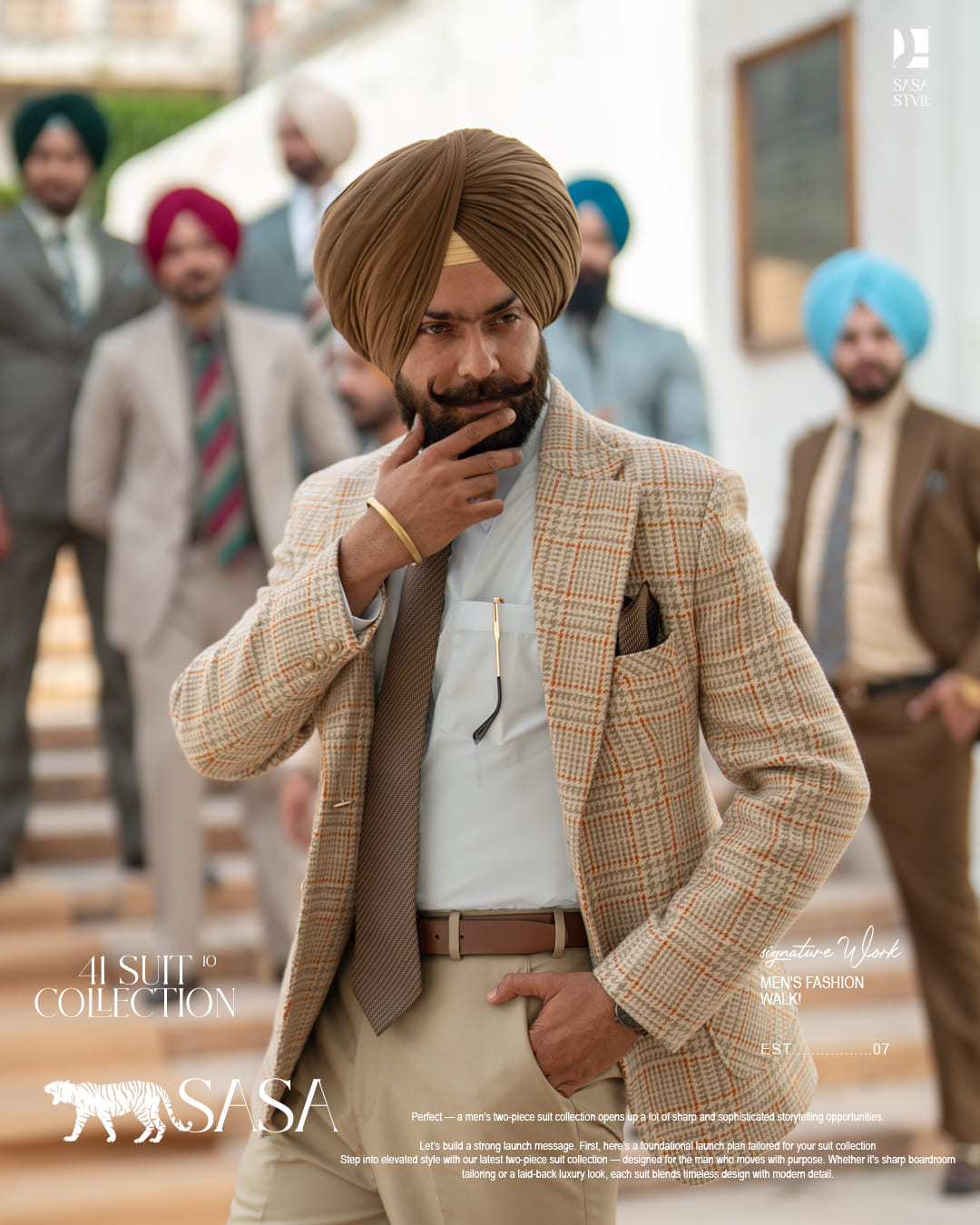 Brown Pagg, Tie and Pocket square