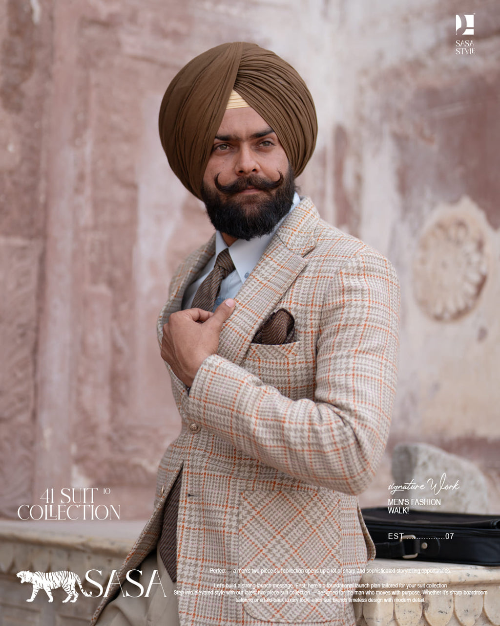 Brown Pagg, Tie and Pocket square