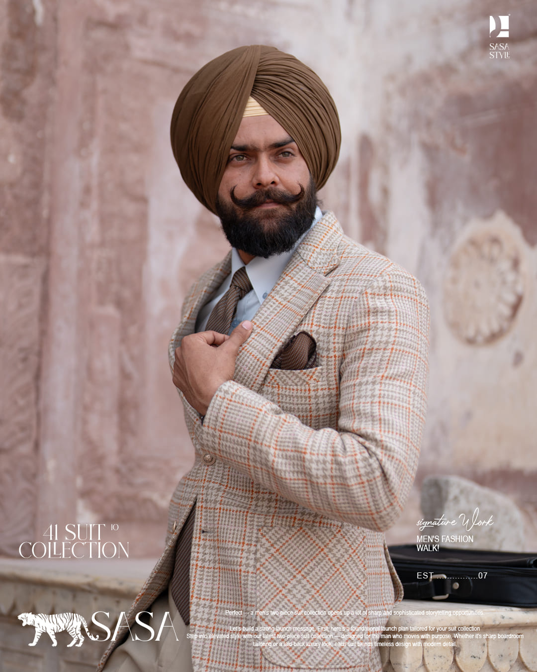 Brown Pagg, Tie and Pocket square