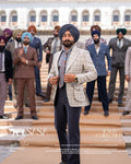 charcoal Grey Pagg, Tie and Pocket square