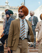 Coffee Brown Pagg, Tie and Pocket square