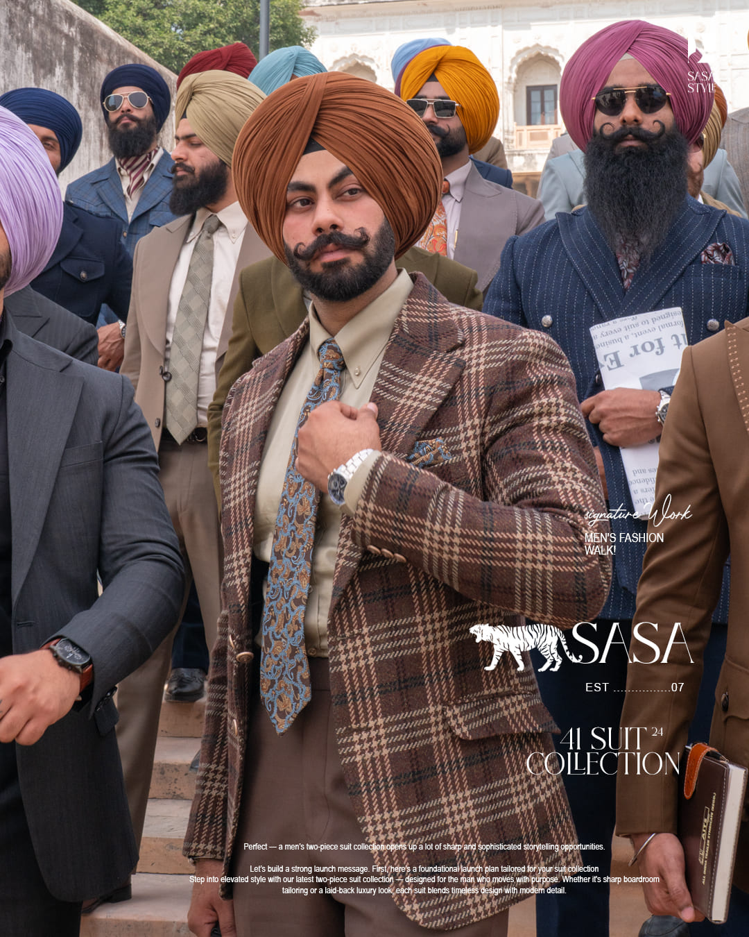 Brown Pagg, Tie and Pocket square