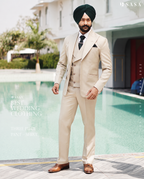 Sandstone Beige Formal Suit