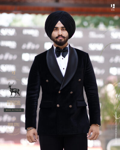 Black Velvet  2 Piece Tuxedo Pant