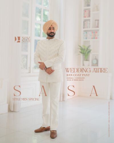 White Ban Coat Pant