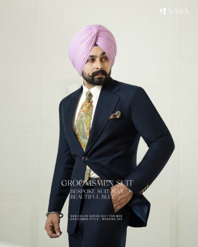 Navy Blue 2pc Coat Pant