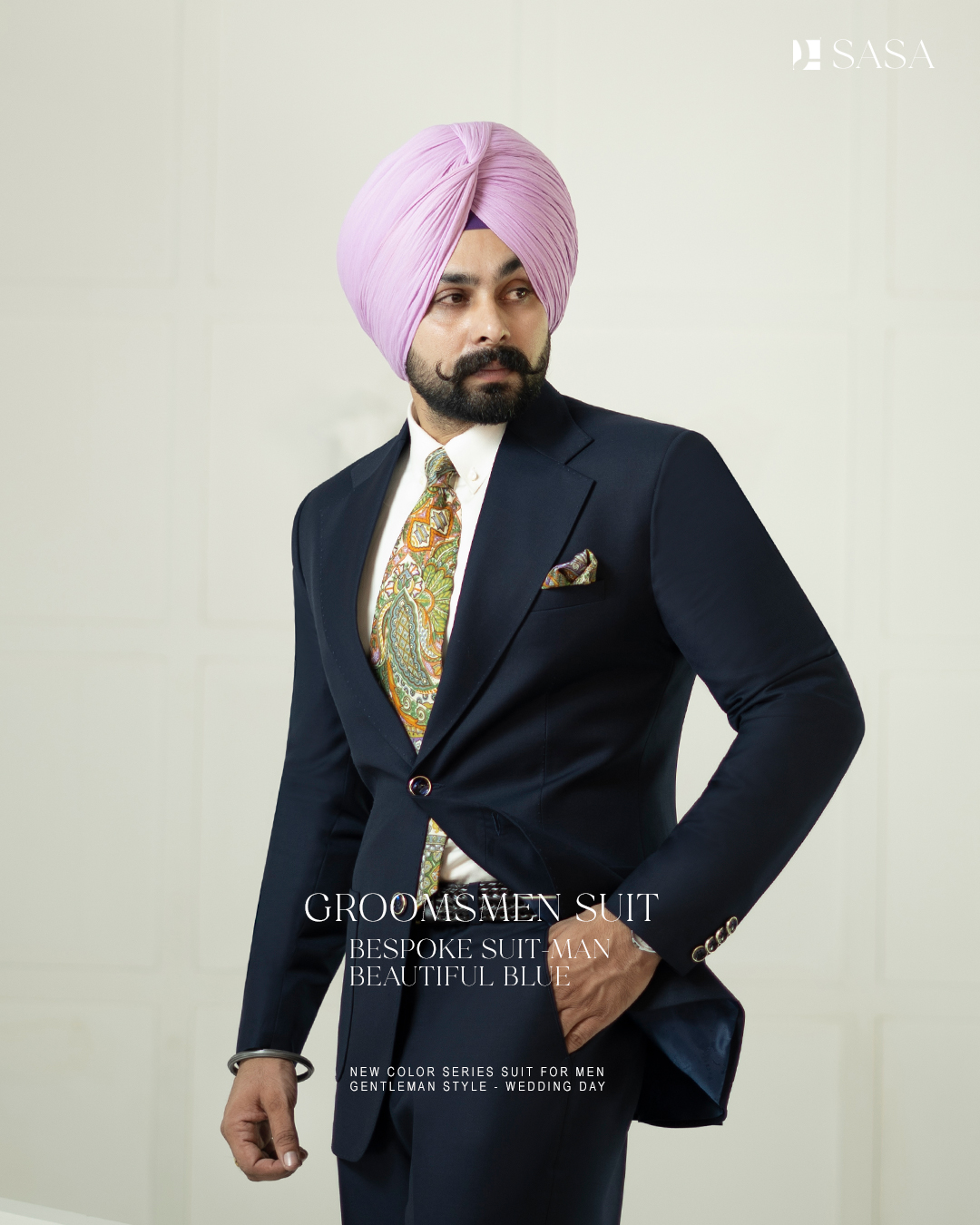 Navy Blue 2pc Coat Pant
