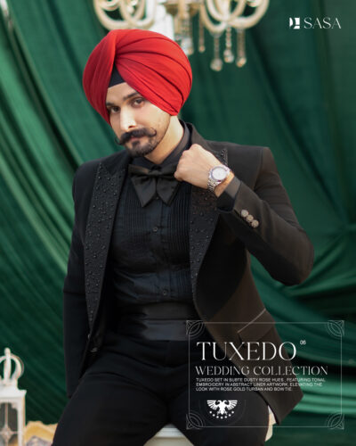All Black 2pc Tuxedo Pant