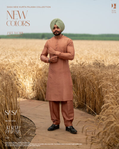 Elegant Rust Brown Kurta Pajama for Traditional and Festive Wear