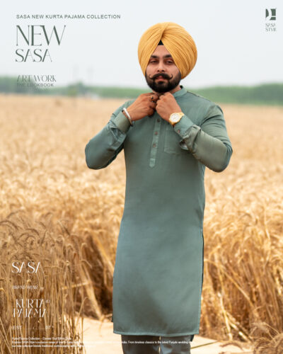 Gentle Sage Kurta Pajama for Sophisticated Ethnic Style