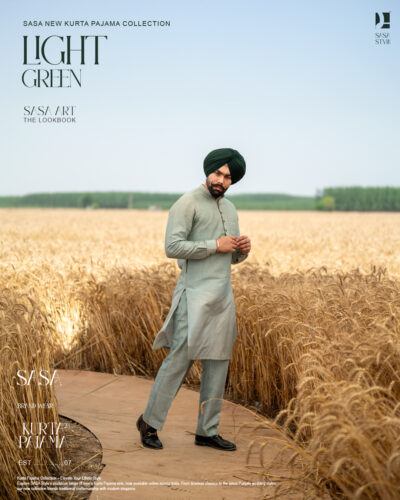 Elegant Sage Mint Kurta Pajama for Timeless Festive Style