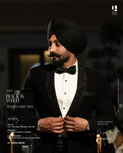 Classic Black & White Tuxedo for Graceful Evening Occasions