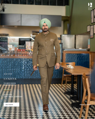 Classic Olive Band Gala Pant – Timeless Elegance for Gentlemen
