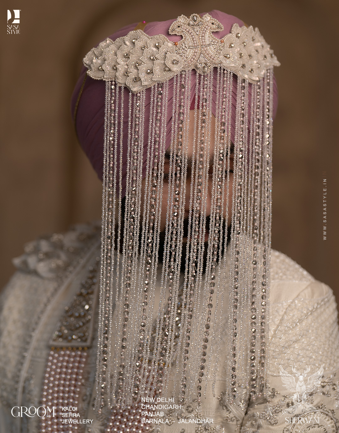 Graceful White Color Sehra