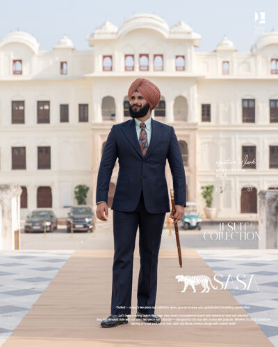 Dark Navy Blue Two-Piece Suit for Classic Modern Formal Style