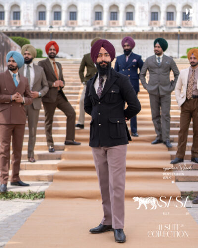 Black Blazer Paired with Stylish Mouse Grey Tailored Pant