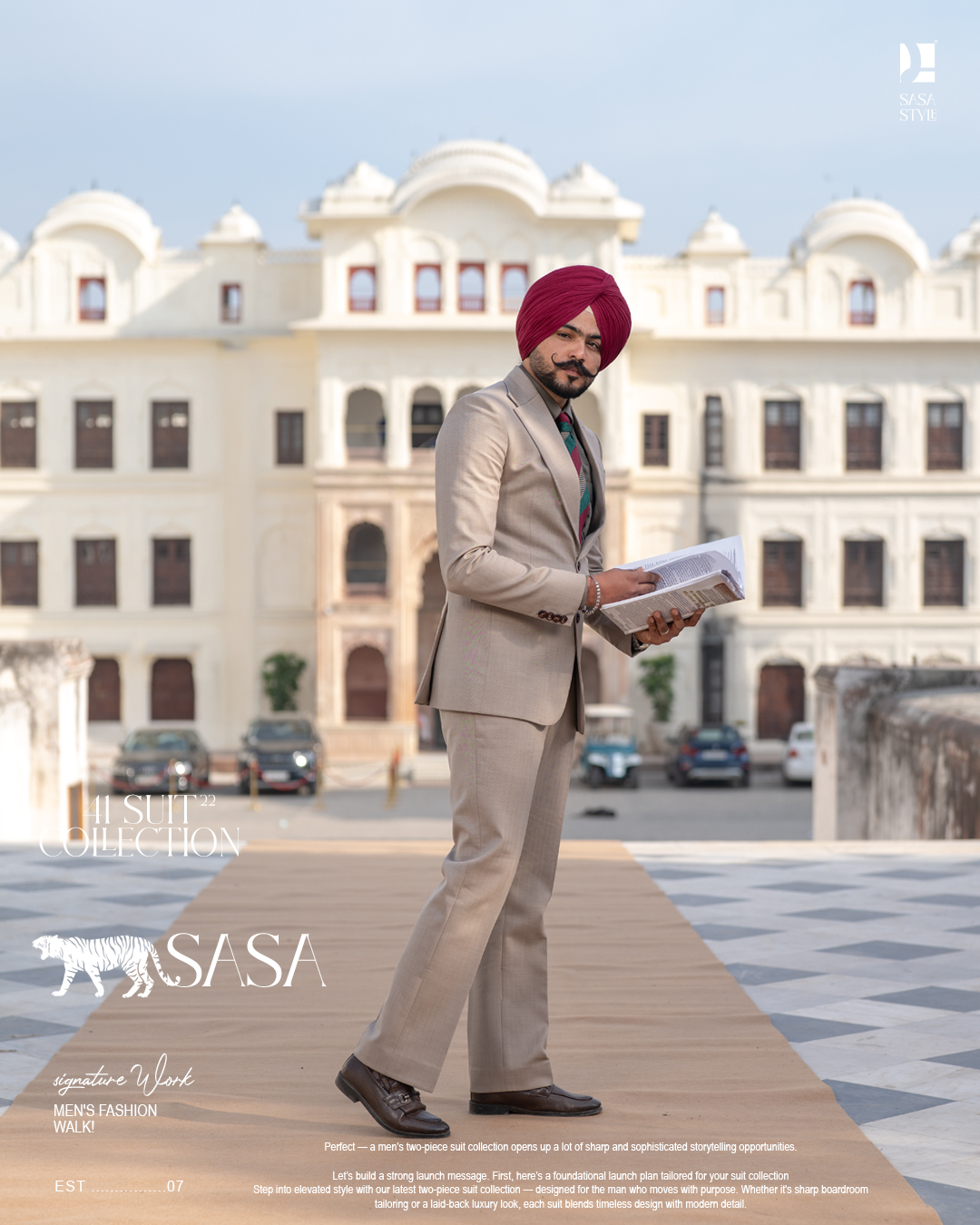 Light Beige Two-Piece Suit for Modern, Elegant and Timeless Style