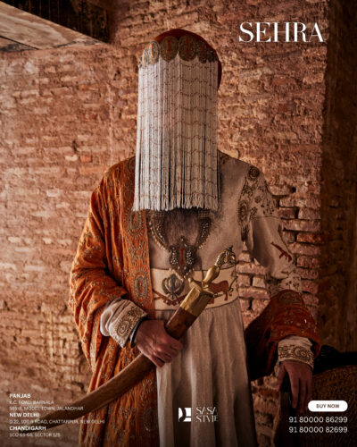 Majestic Rust and Antique Golden Sehra