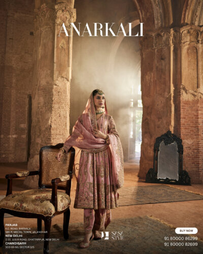 Blush Pink Rose Anarkali Salwar & Dupatta