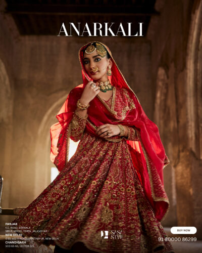 Red Rose Anarkali Salwar & Duppata